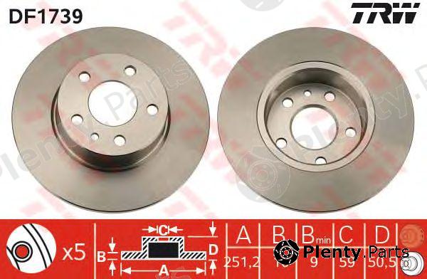  TRW part DF1739 Brake Disc
