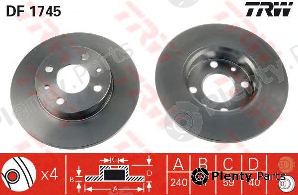  TRW part DF1745 Brake Disc