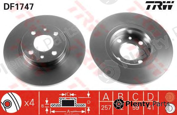  TRW part DF1747 Brake Disc