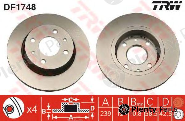  TRW part DF1748 Brake Disc