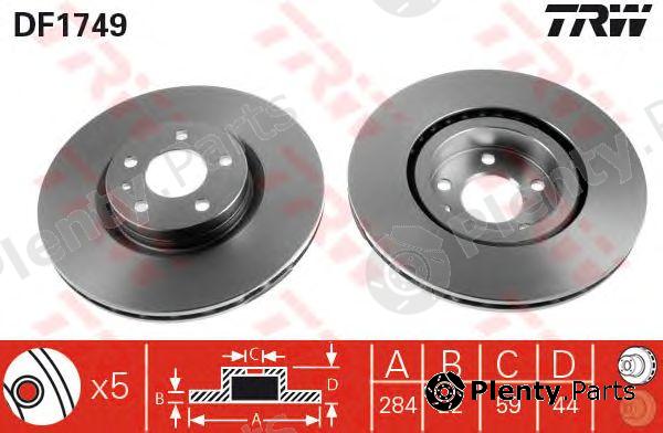 TRW part DF1749 Brake Disc