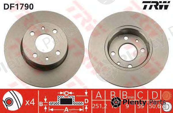  TRW part DF1790 Brake Disc