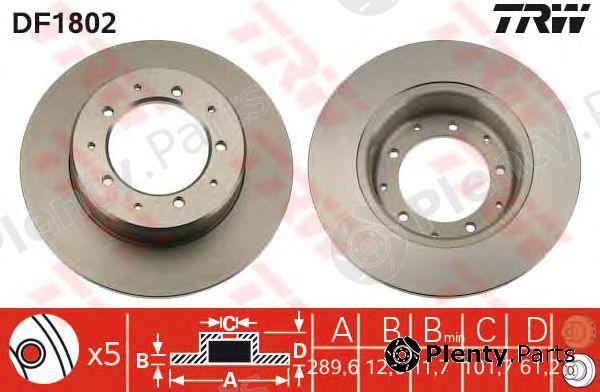  TRW part DF1802 Brake Disc