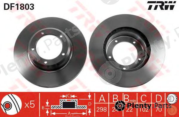  TRW part DF1803 Brake Disc