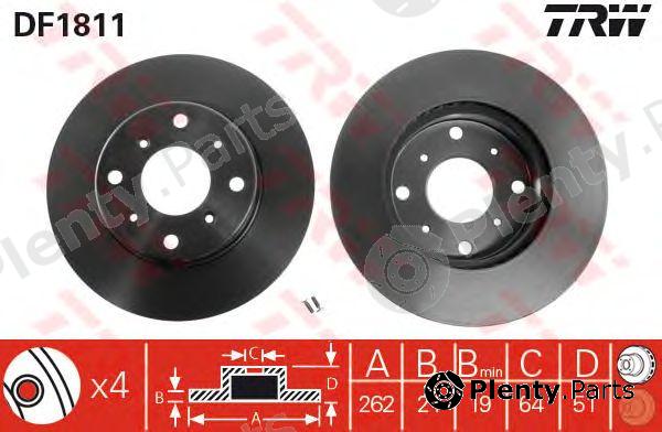  TRW part DF1811 Brake Disc