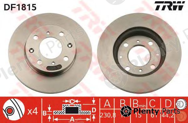  TRW part DF1815 Brake Disc