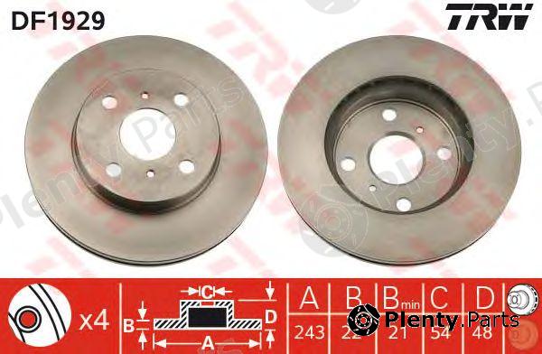  TRW part DF1929 Brake Disc