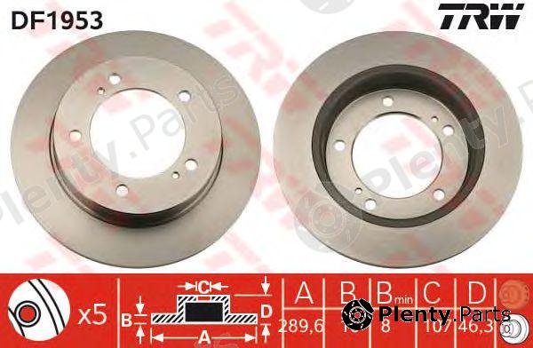  TRW part DF1953 Brake Disc