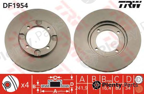  TRW part DF1954 Brake Disc