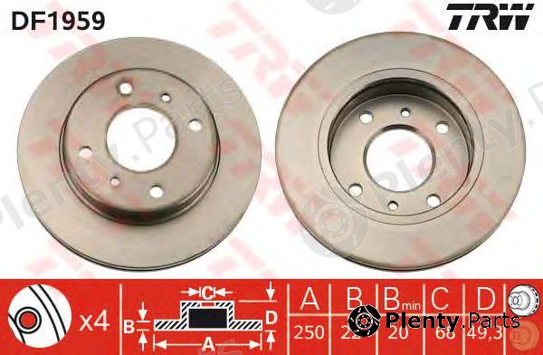  TRW part DF1959 Brake Disc