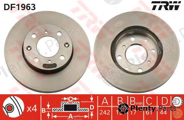  TRW part DF1963 Brake Disc