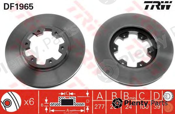  TRW part DF1965 Brake Disc