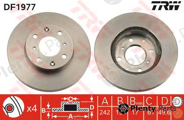  TRW part DF1977 Brake Disc