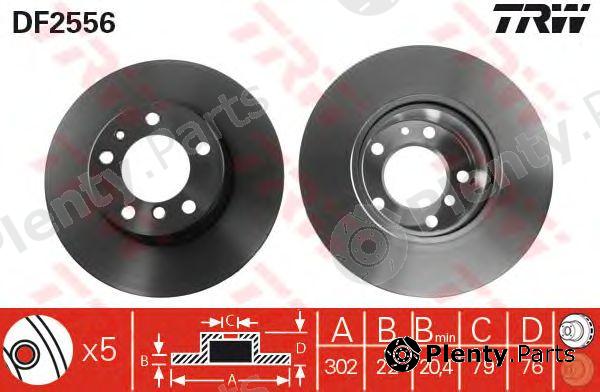  TRW part DF2556 Brake Disc