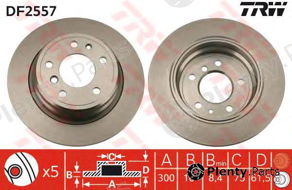  TRW part DF2557 Brake Disc