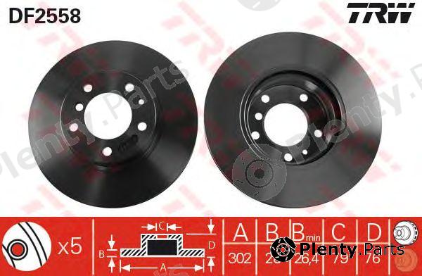  TRW part DF2558 Brake Disc