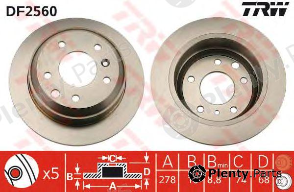  TRW part DF2560 Brake Disc