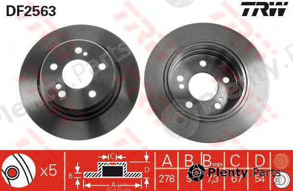  TRW part DF2563 Brake Disc