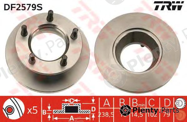 TRW part DF2579S Brake Disc