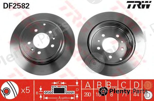  TRW part DF2582 Brake Disc