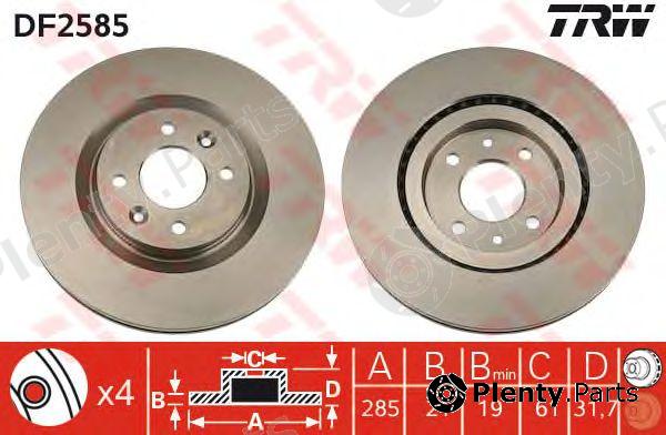  TRW part DF2585 Brake Disc