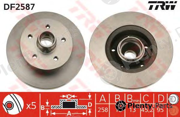  TRW part DF2587 Brake Disc