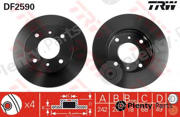  TRW part DF2590 Brake Disc