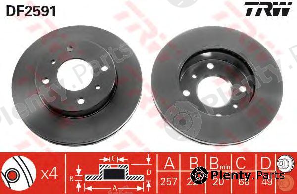  TRW part DF2591 Brake Disc