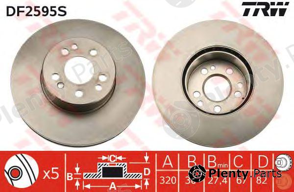  TRW part DF2595S Brake Disc