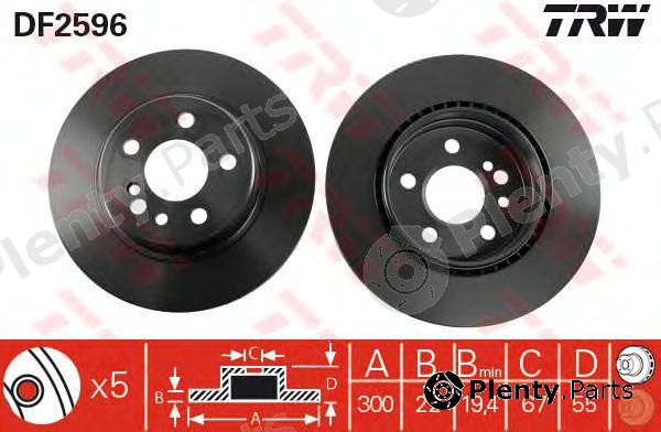  TRW part DF2596 Brake Disc