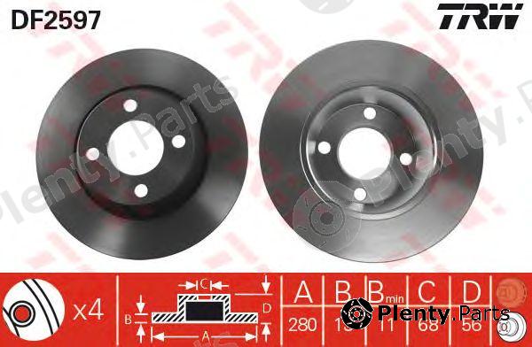  TRW part DF2597 Brake Disc