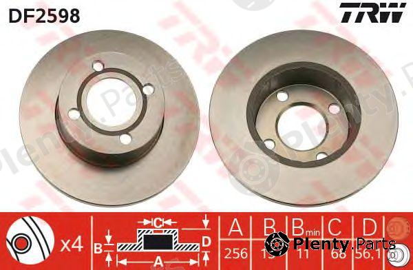  TRW part DF2598 Brake Disc