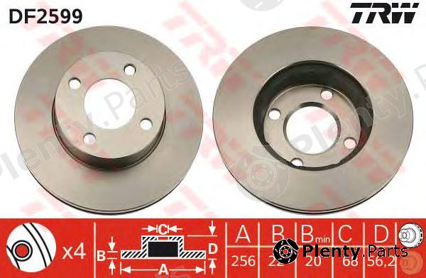 TRW part DF2599 Brake Disc