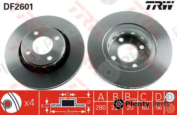  TRW part DF2601 Brake Disc