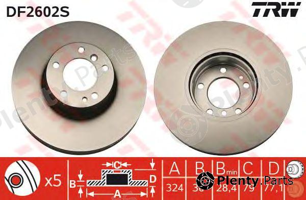  TRW part DF2602S Brake Disc