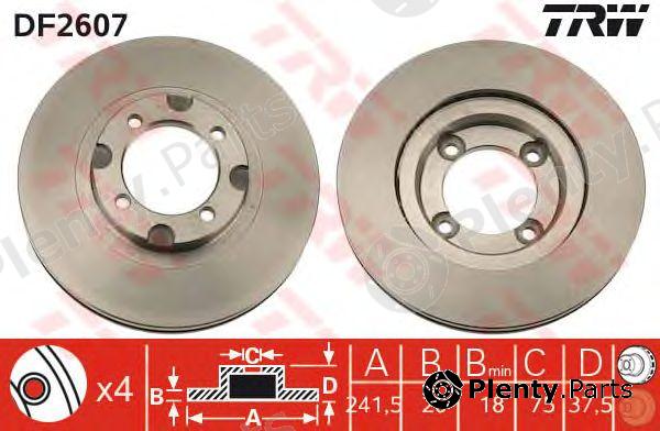  TRW part DF2607 Brake Disc