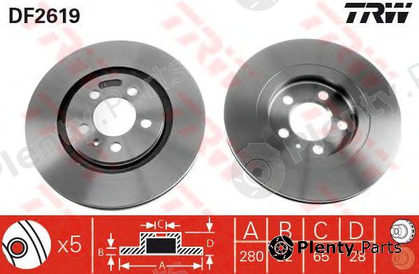  TRW part DF2619 Brake Disc