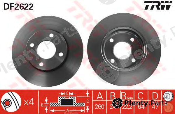  TRW part DF2622 Brake Disc