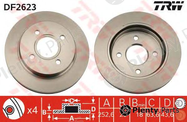  TRW part DF2623 Brake Disc