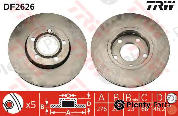  TRW part DF2626 Brake Disc