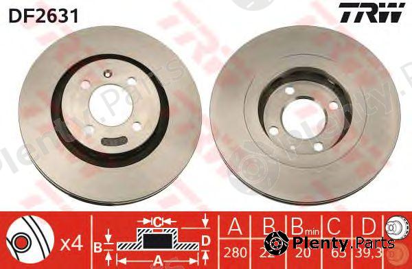  TRW part DF2631 Brake Disc