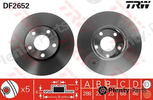  TRW part DF2652 Brake Disc