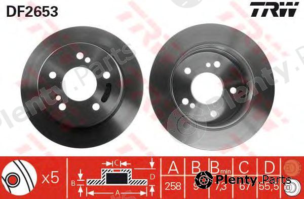  TRW part DF2653 Brake Disc