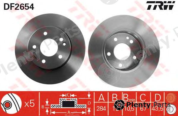  TRW part DF2654 Brake Disc