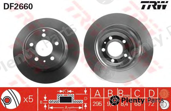  TRW part DF2660 Brake Disc