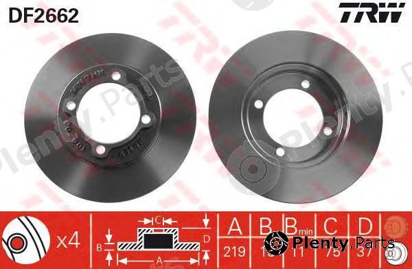  TRW part DF2662 Brake Disc