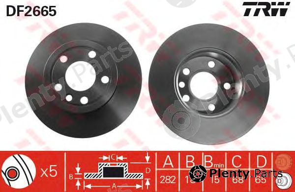 TRW part DF2665 Brake Disc