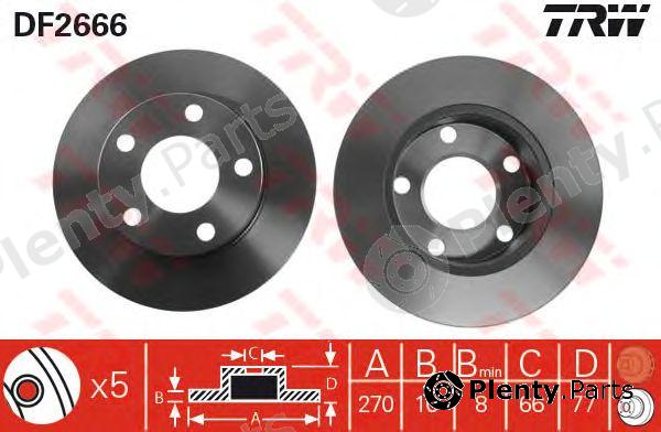  TRW part DF2666 Brake Disc