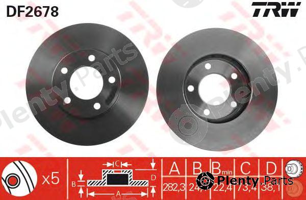  TRW part DF2678 Brake Disc