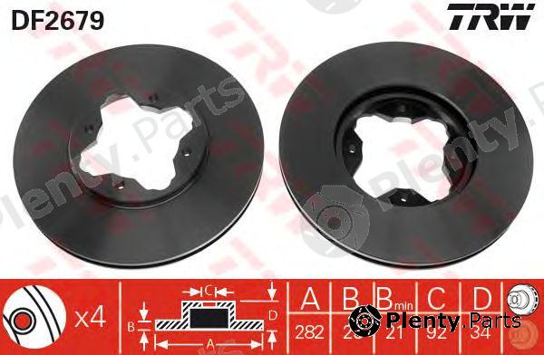  TRW part DF2679 Brake Disc
